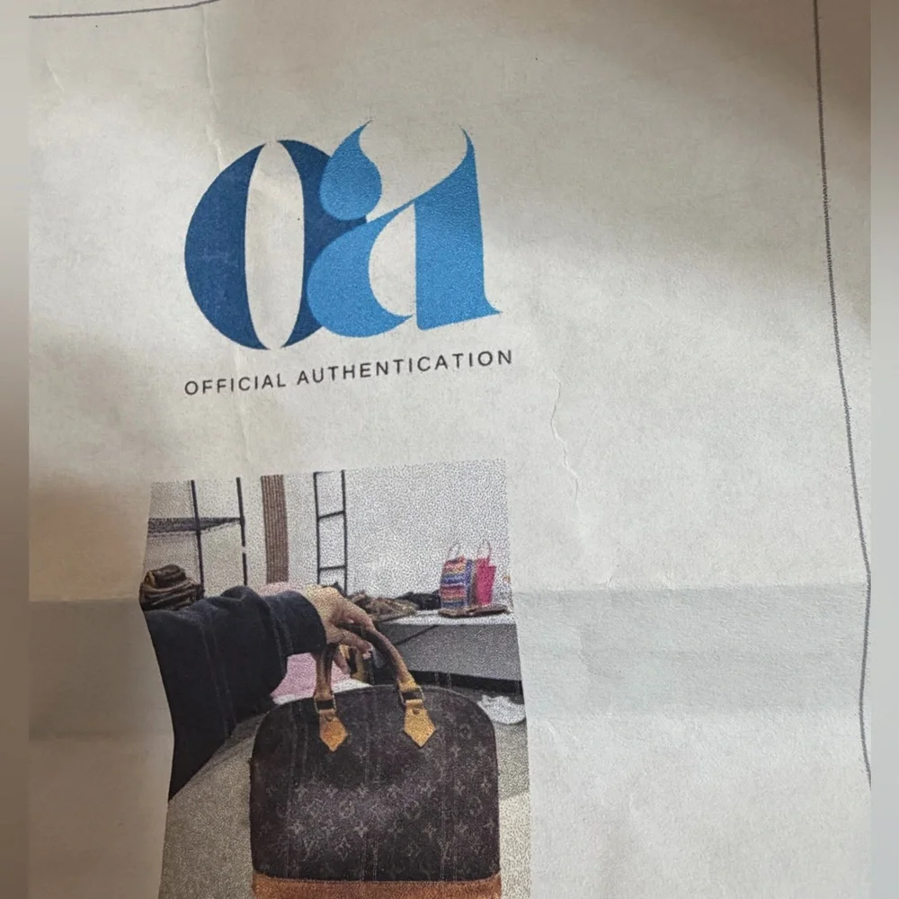 Louis Vuitton Alma PM Monogram Canvas Vintage Handbag with COA